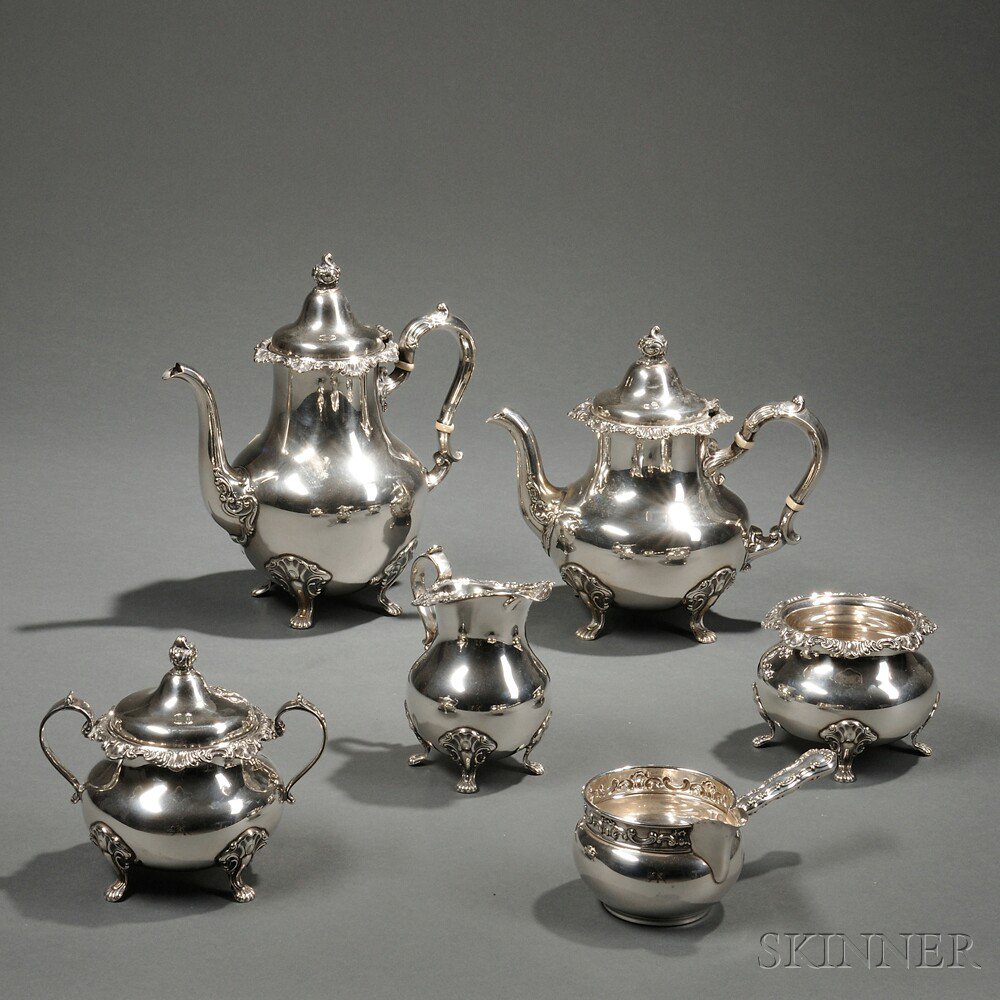 Appraisal: Five-piece Gorham Sterling Silver Tea and Coffee Service Providence Rhode