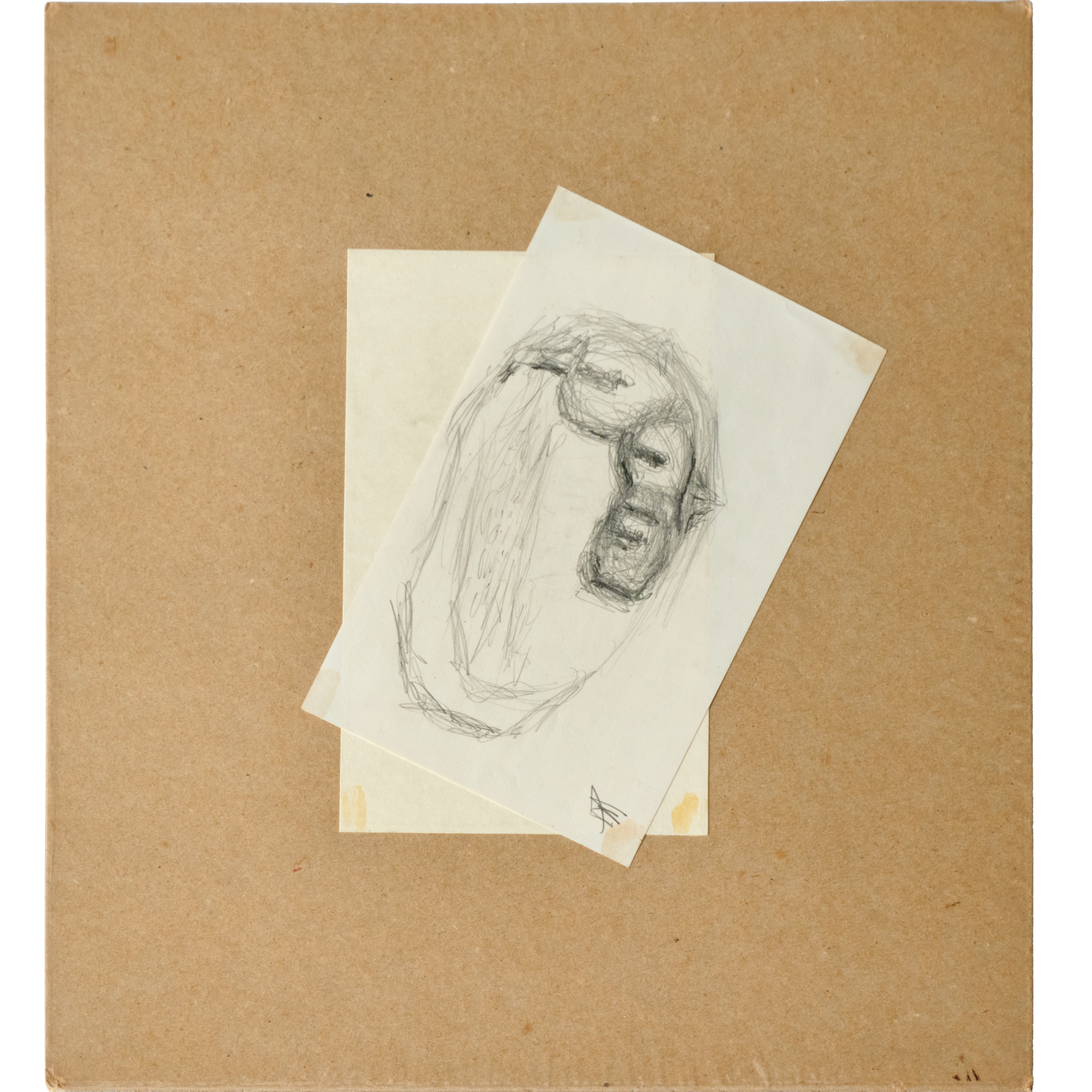 Appraisal: FREDERICK KIESLER PENCIL DRAWING ON PAPER Frederick Kiesler Austrian American