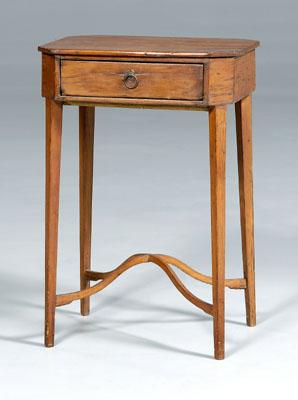 Appraisal: Hepplewhite lady s sewing table pine throughout tapered legs arched