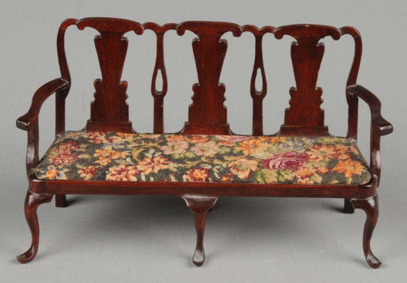 Appraisal: Eric Pearson Queen Anne Settee America mid th century an