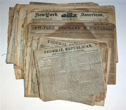 Appraisal: Lot American th-Century Newspapers Pennsylvania Chronicle and Universal Advertiser Feb