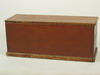 Appraisal: BLANKET BOX - th C red painted pine dovetailed blanket