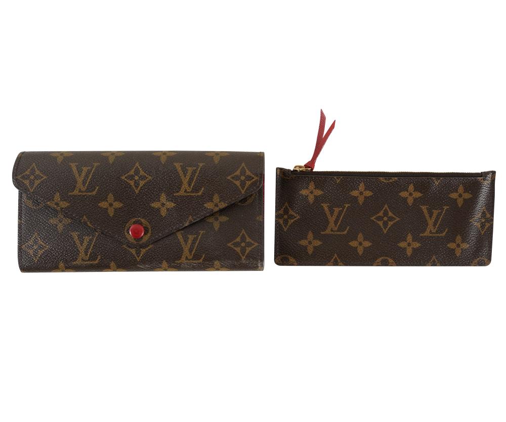 Appraisal: LOUIS VUITTON MONOGRAM WALLET COIN PURSEthe wallet stamped to interior