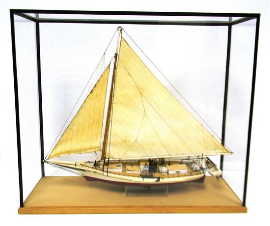 Appraisal: Ship model of Chesapeake Bay skipjack and clam-harvesting vessel Willie