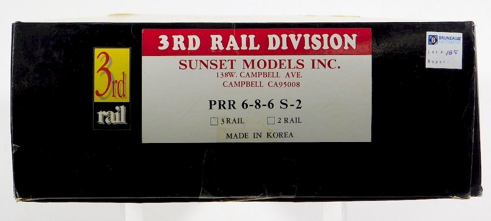 Appraisal: rd Rail PRR - - S- Electric Model Train United