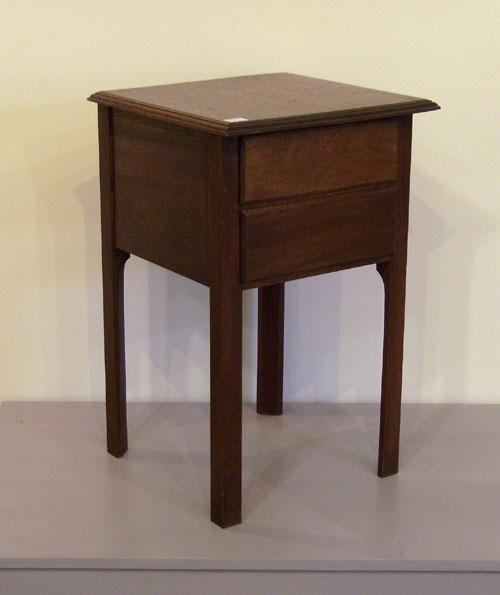 Appraisal: Two mahogany work stands th c h w