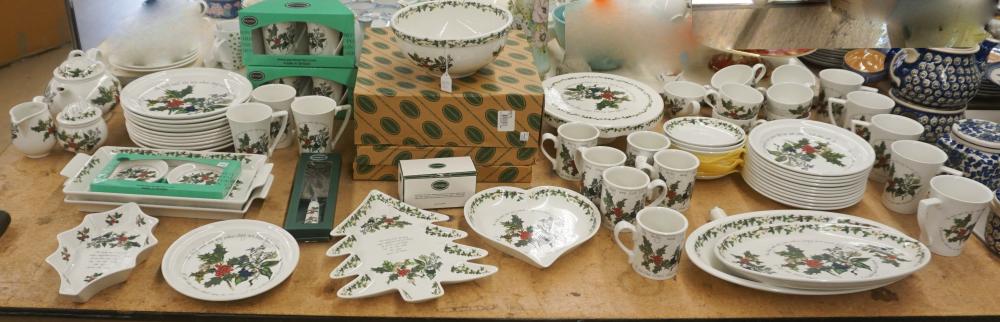 Appraisal: Portmeirion The Holly and The Ivy Ceramic Table Articles Pieces