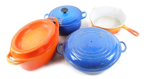 Appraisal: A group of Le Creuset comprising a casserole dish and