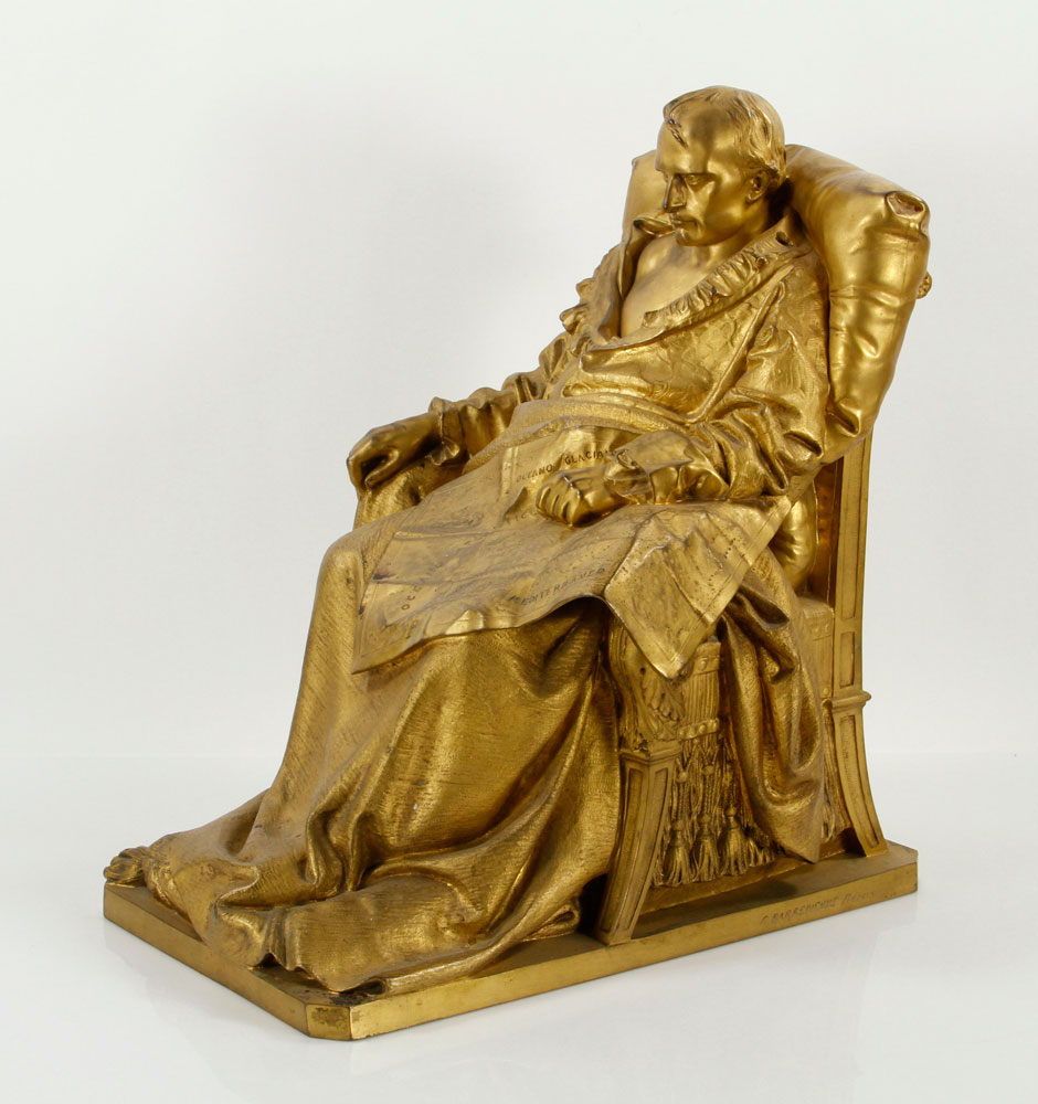 Appraisal: - French Statue of Napoleon Bronze French cast bronze sculpture