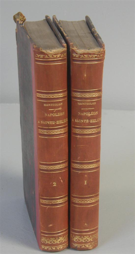 Appraisal: Montholon L'Empereur Napoleon vols publ Paulin PROVENANCE Thetis Blacker