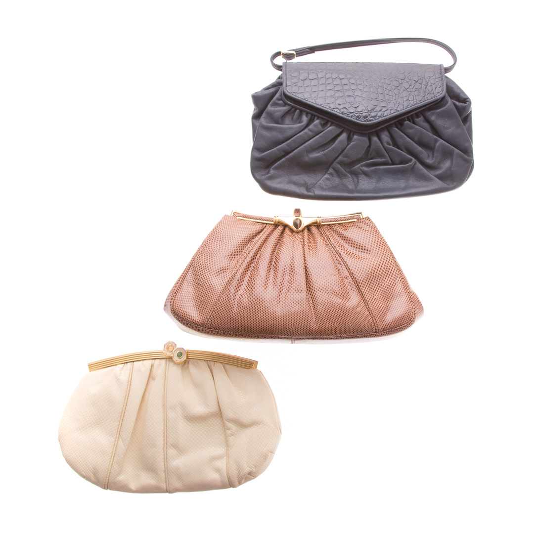 Appraisal: Two Judith Leiber Clutches A Fendi Clutch A Judith Leiber