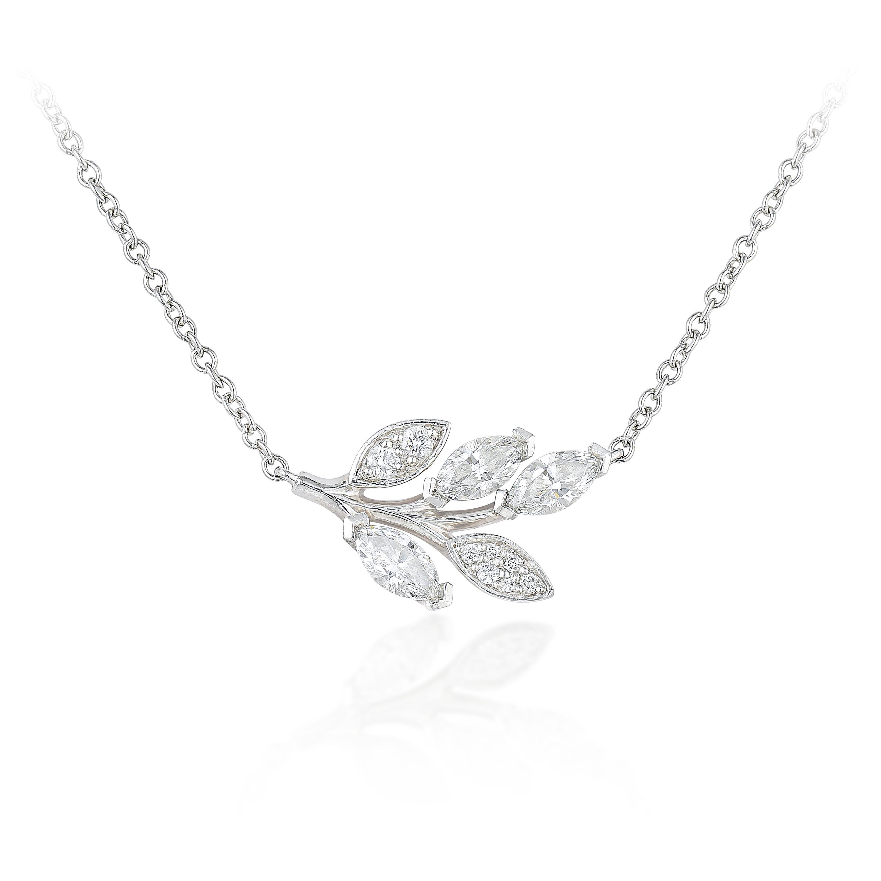 Appraisal: TIFFANY CO VICTORIA VINE DIAMOND PENDANT NECKLACE METAL platinum GEMSTONE