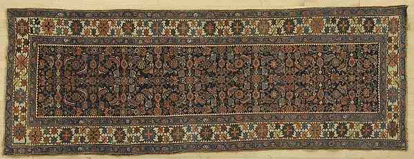 Appraisal: Bidjar carpet early th c with herati pattern ' x