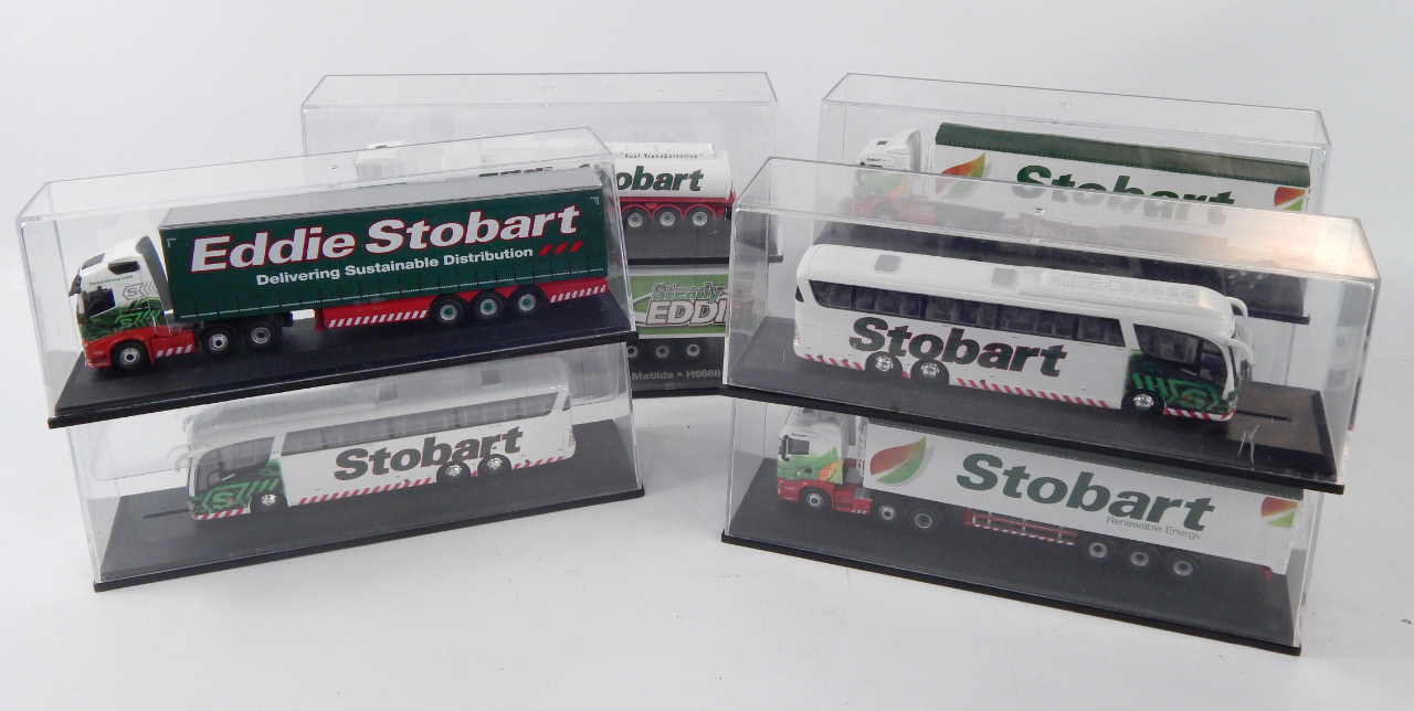 Appraisal: Oxford die cast models of Eddie Stobart lorries together with