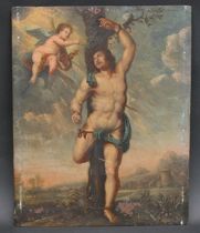 Appraisal: Continental th Century The Martyrdom of St Sebastian Oil on