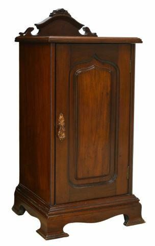 Appraisal: English Victorian mahogany side cabinet late th c having shaped