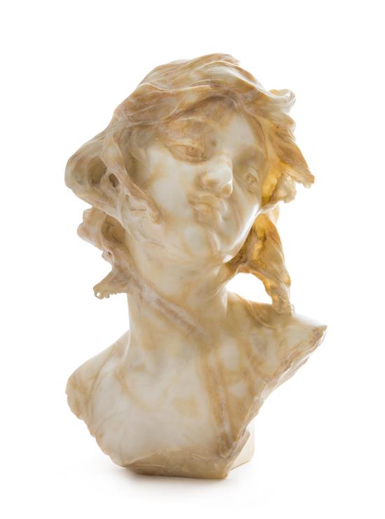 Appraisal: Sale Lot Raffaello Romanelli Italian - Bust of a Girl