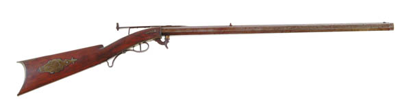 Appraisal: HILLIARD UNDERHAMMER RIFLE Cal octagonal bbl marked D H HILLIARD