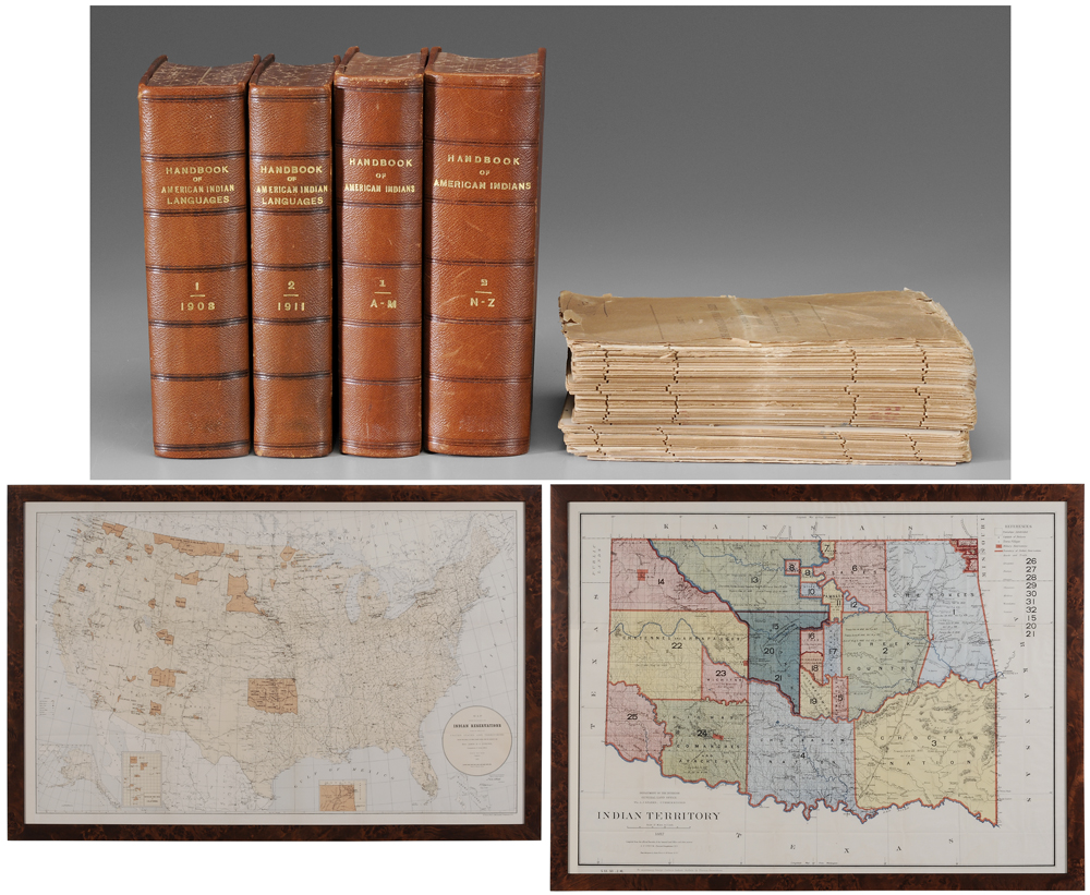 Appraisal: Native American Volumes Maps American th th century Handbook of