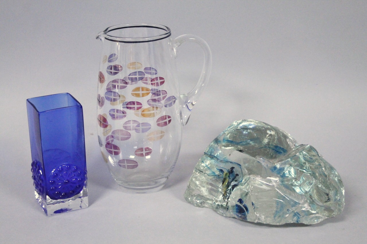 Appraisal: Various glassware comprising a large glass cullet a Borske Skol