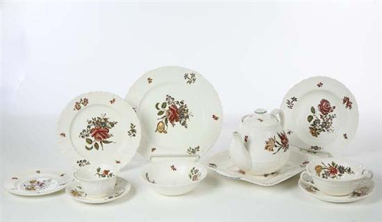 Appraisal: SET OF WEDGWOOD CHINA Wedgwood Barlaston of Eturia with floral