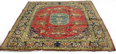 Appraisal: A North East Persian carpet of European inspiration mid th