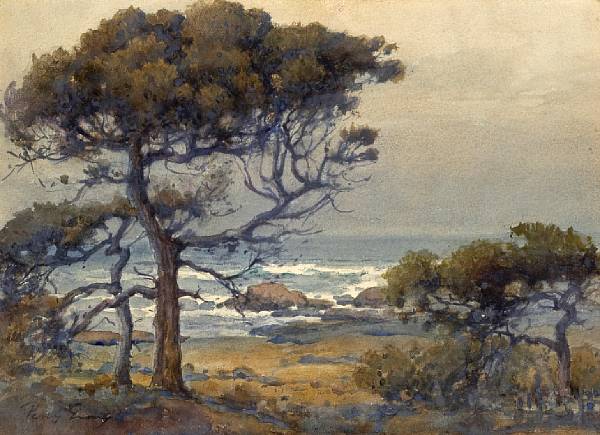 Appraisal: Percy Gray - Pines and Sea signed 'Percy Gray' lower