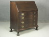 Appraisal: DESK - CUSTOM MAHOGANY GOVENOR WINTHROP STYLE DESK DROP SLANT