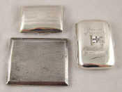 Appraisal: Maritime interest A sterling silver cigarette case engraved with an