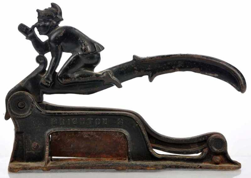 Appraisal: Imp Plug Tobacco Cutter Description Figural Brighton plug cutter with