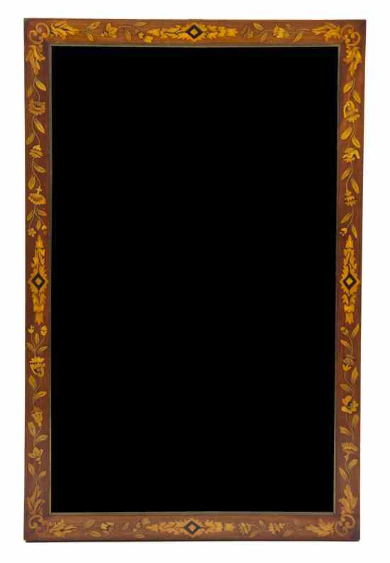 Appraisal: A Dutch Marquetry Dressing Table Mirror and Frame having a