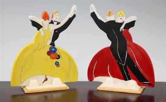 Appraisal: Two Wedgwood Age of Jazz figures after a design by