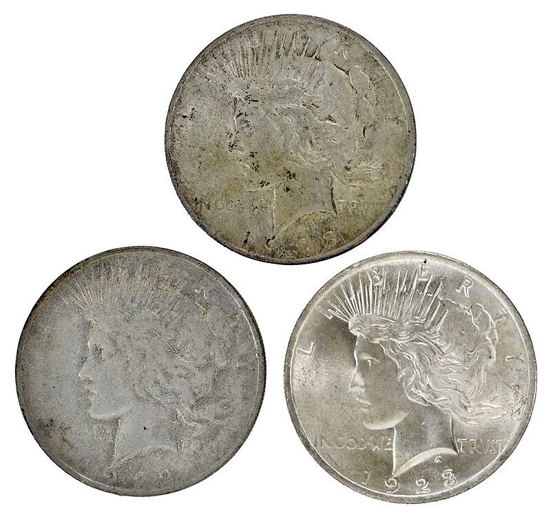 Appraisal: U S Silver Dollars Morgan Dollars dates spanning from to