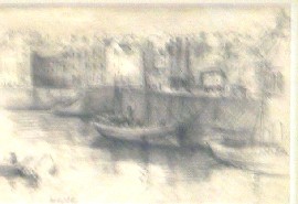 Appraisal: Eric Wilson - Dieppe pencil on paper Certificate of Authenticity