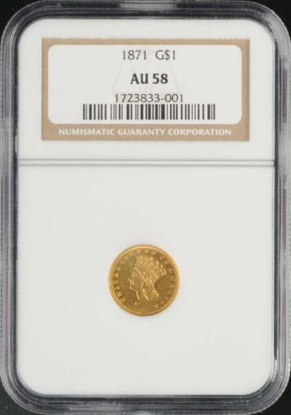 Appraisal: Indian Head Gold AU Description Graded by NGC Condition AU-