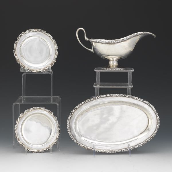 Appraisal: FOUR JUVENTO LOPEZ REYES AND CLS MEXICAN STERLING SILVER TABLE