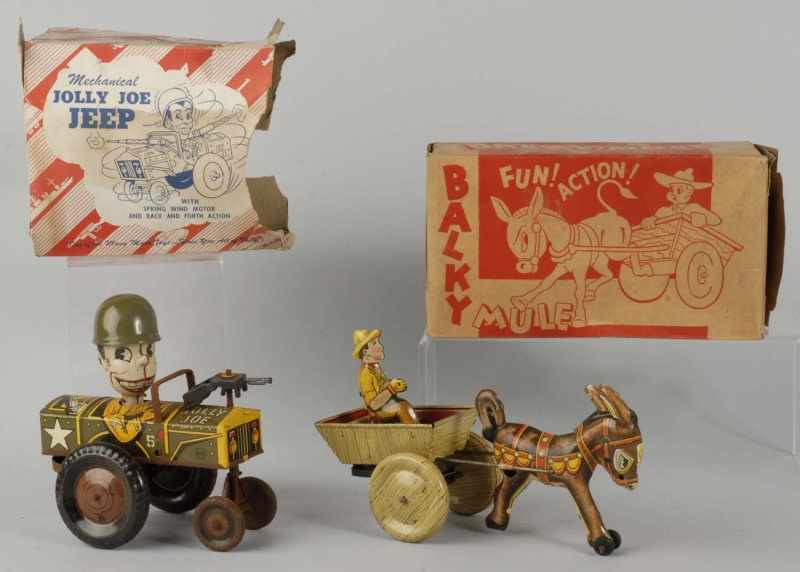 Appraisal: Lot of Tin Litho Marx Vehicle Wind-Up Toys Description American