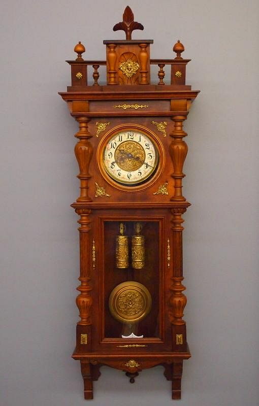 Appraisal: wt Vienna Regulator A late th century Gustav Becker -weight