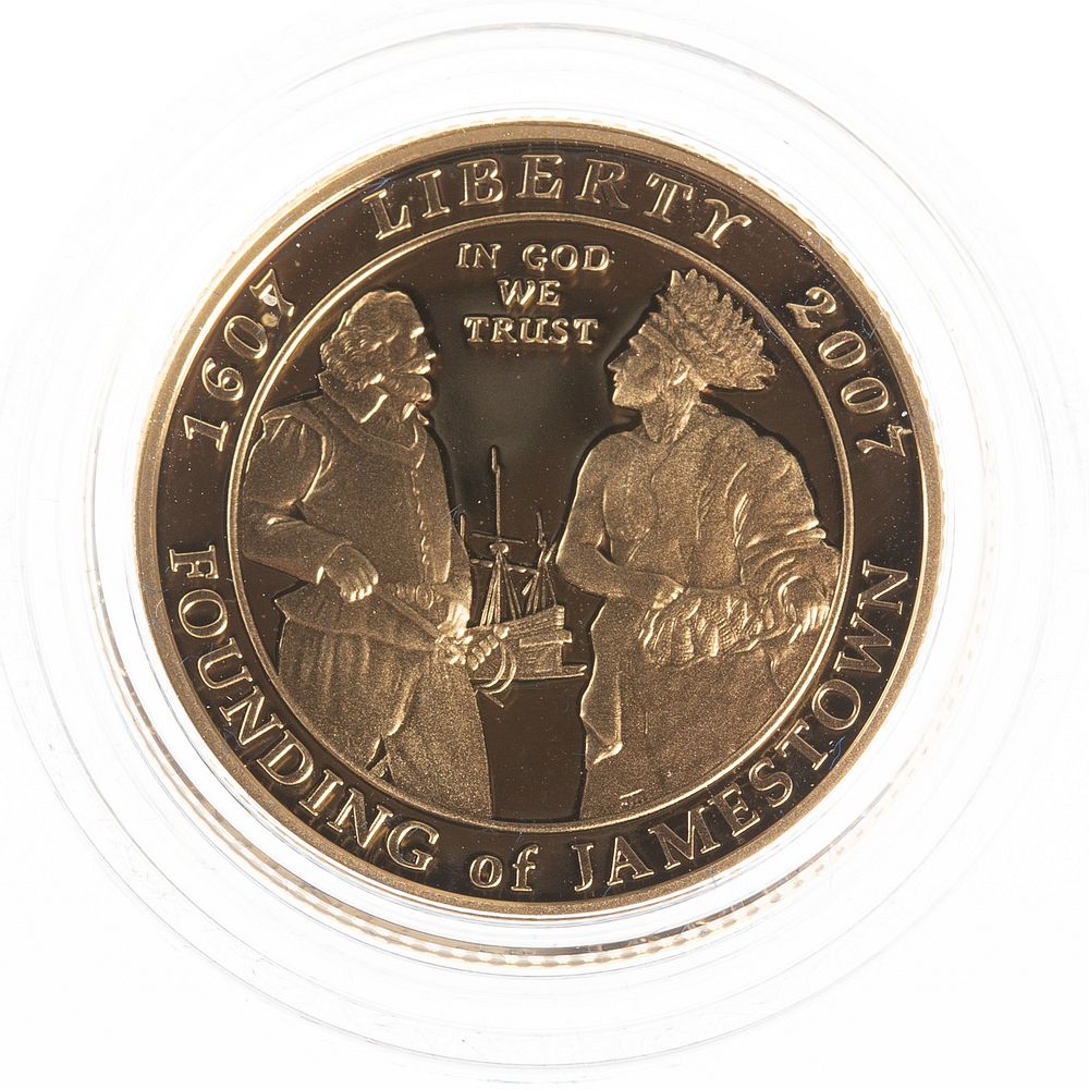 Appraisal: Jamestown Gold Proof Commemorative th Anniversary of Jamestown Proof with