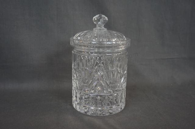 Appraisal: This is a Freedom pattern crystal biscuit jar by Godinger