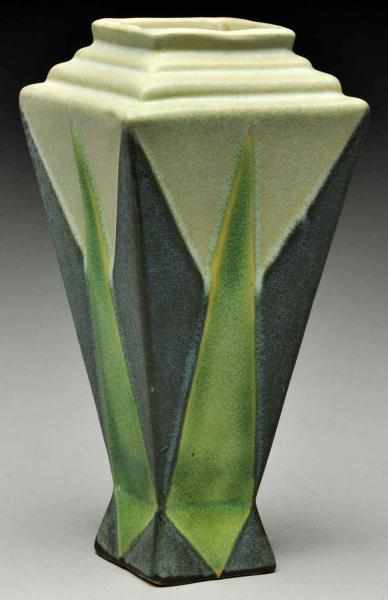 Appraisal: Roseville Futura The Torch Vase Description Shape - Multi-colored design