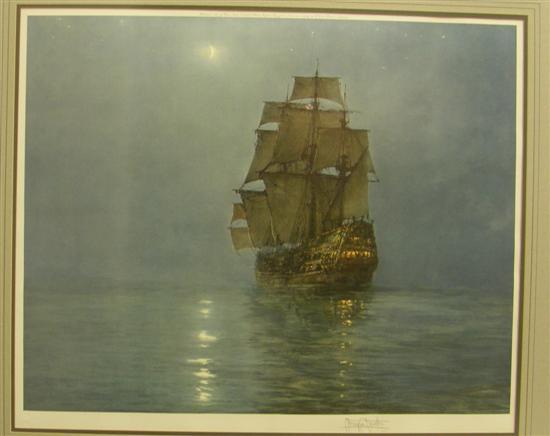 Appraisal: Montague Dawson signed limited edition print signed in pencil h