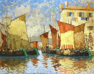 Appraisal: Painting Konstantin Ivanovich Gorbatov Konstantin Ivanovich Gorbatov Russian - Venice