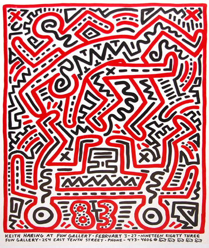 Appraisal: Keith Haring at Fun Gallery Haring Keith American - vintage