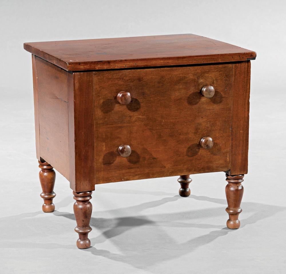 Appraisal: Small American Classical Mahogany Commode c - lift top faux