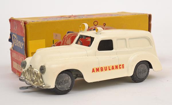 Appraisal: TEKNO DODGE AMBULANCE WHITE WITH RED 'AMBULANCE' DECALS YELLOW FLAG