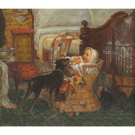 Appraisal: Edward Lamson Henry American - Stealing Baby's Bread and Jam