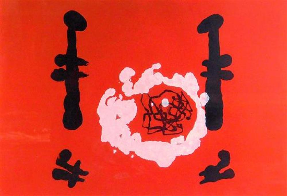 Appraisal: Joan Miro Spain - L'Invention de feu Invention of Fire