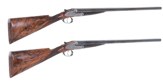 Appraisal: Pair James Purdey Sons -bore sidelock ejector SxS sporting guns