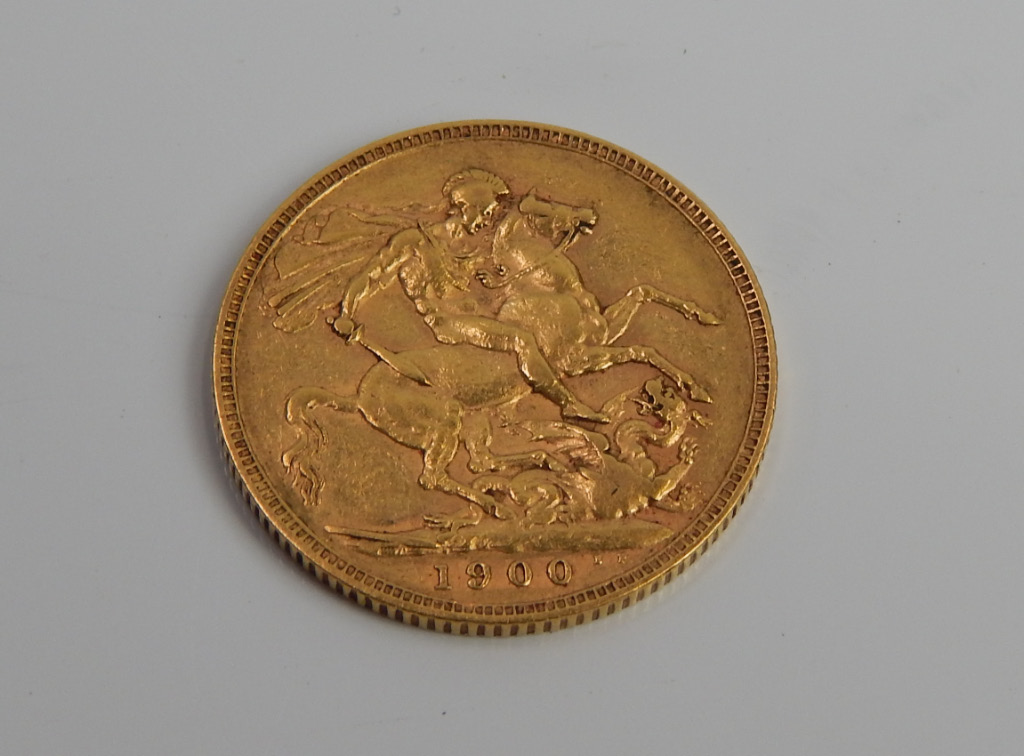 Appraisal: A Victorian gold sovereign dated